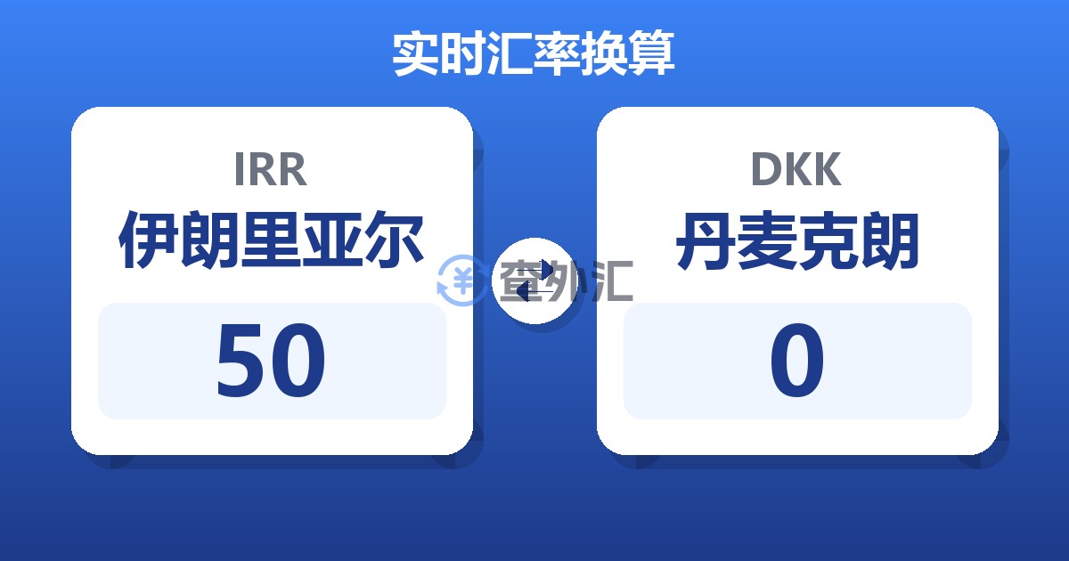 50伊朗里亚尔兑丹麦克朗