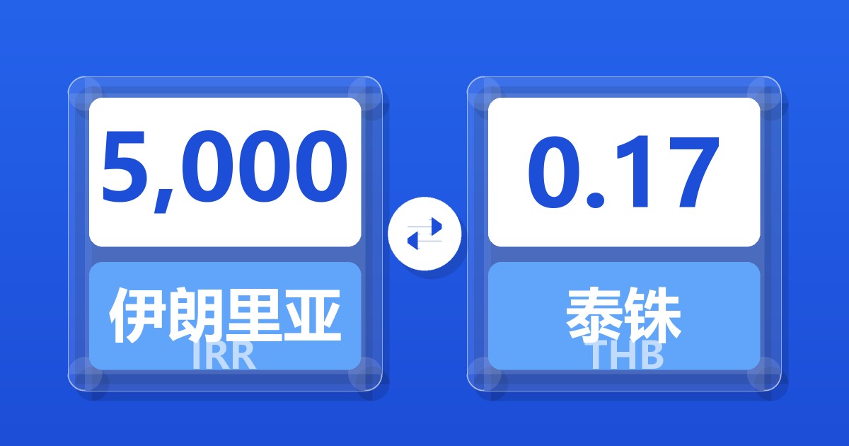 5,000伊朗里亚尔兑泰铢