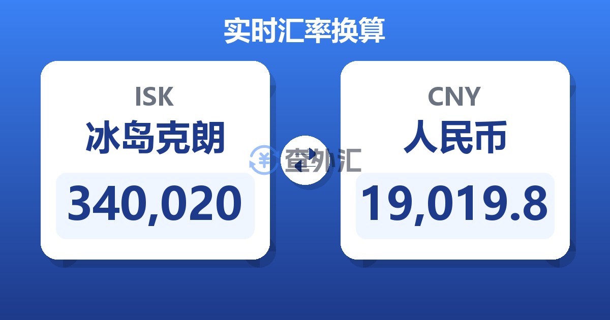 340,020冰岛克朗兑人民币