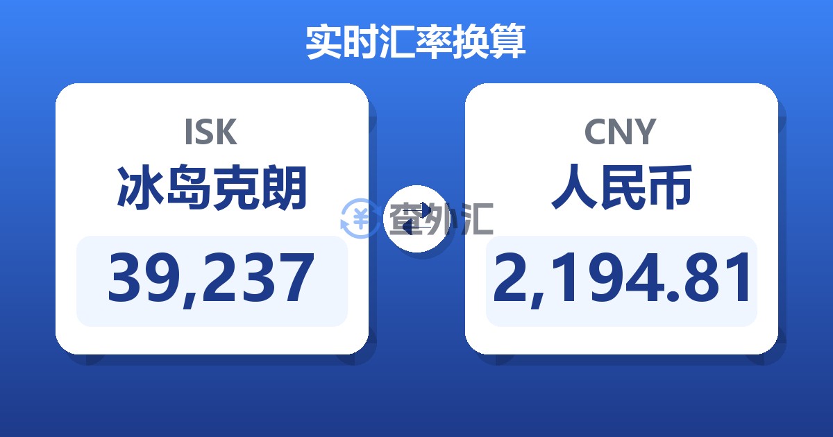 39,237冰岛克朗兑人民币