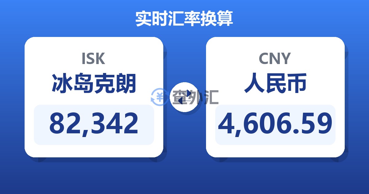 82,342冰岛克朗兑人民币