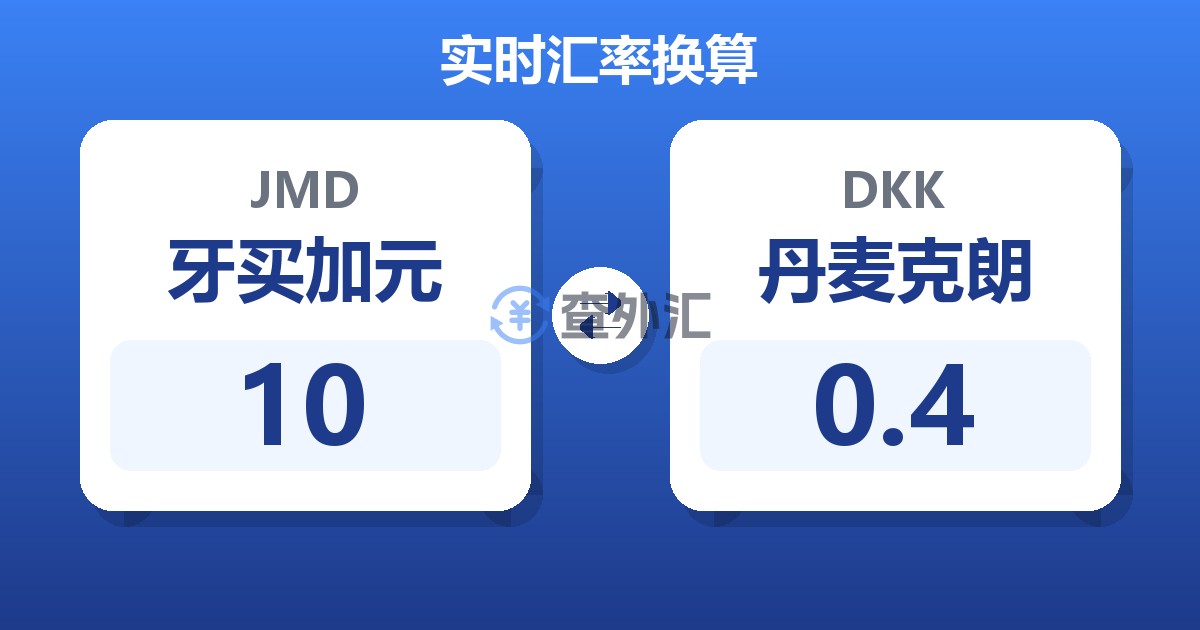 10牙买加元兑丹麦克朗