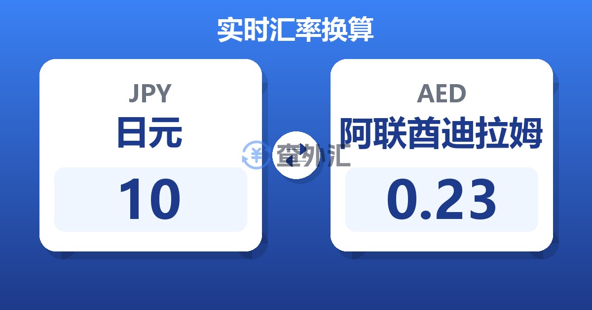 10日元兑阿联酋迪拉姆