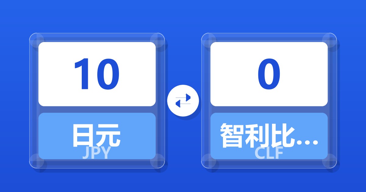 10日元兑智利比索（UF）