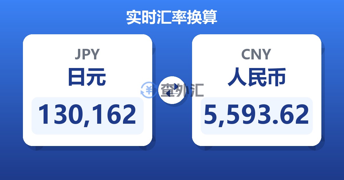 130,162日元兑人民币