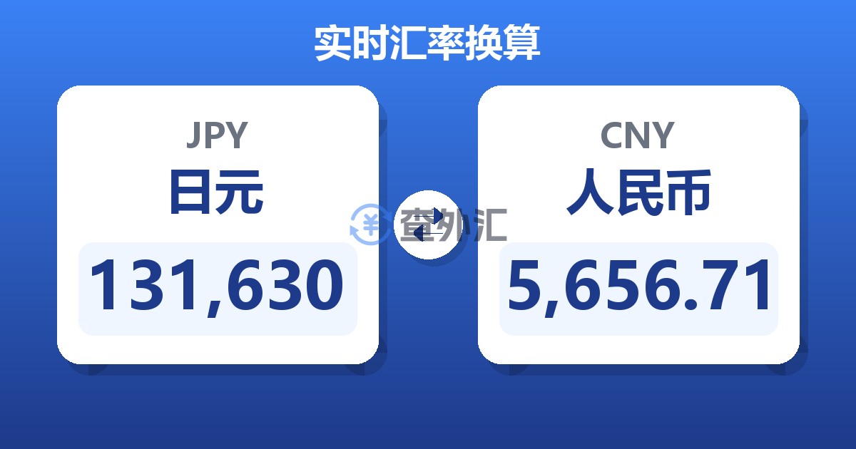 131,630日元兑人民币