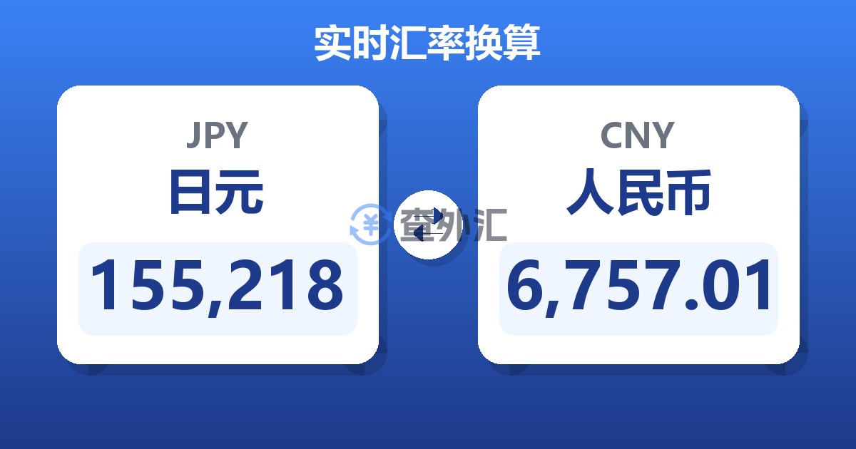 155,218日元兑人民币