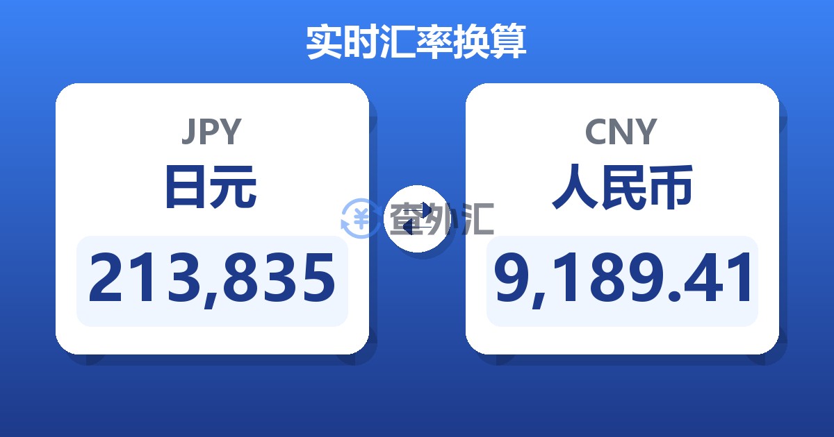 213,835日元兑人民币