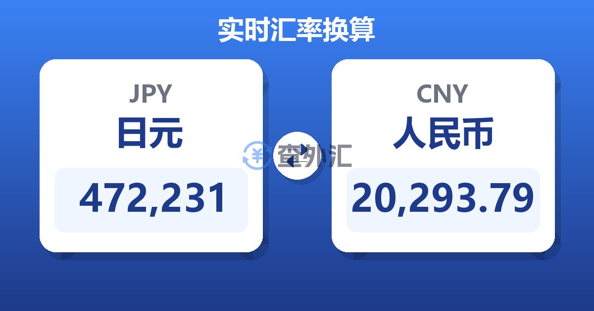472,231日元兑人民币