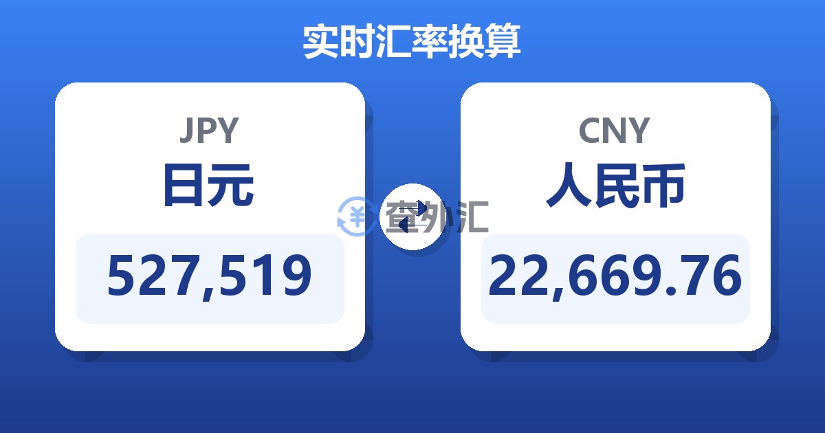 527,519日元兑人民币