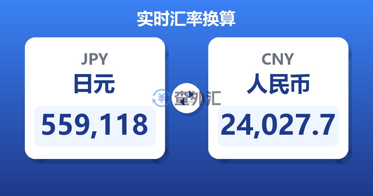559,118日元兑人民币