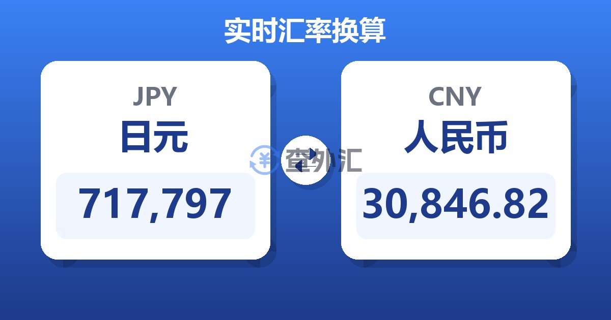 717,797日元兑人民币