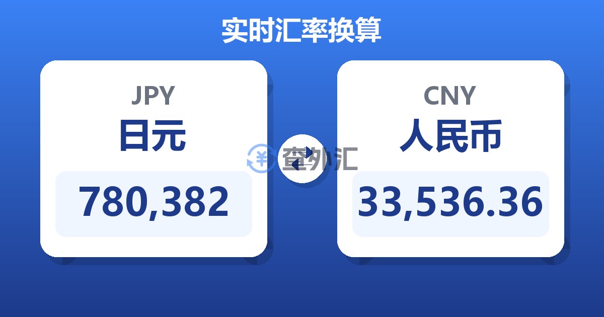 780,382日元兑人民币