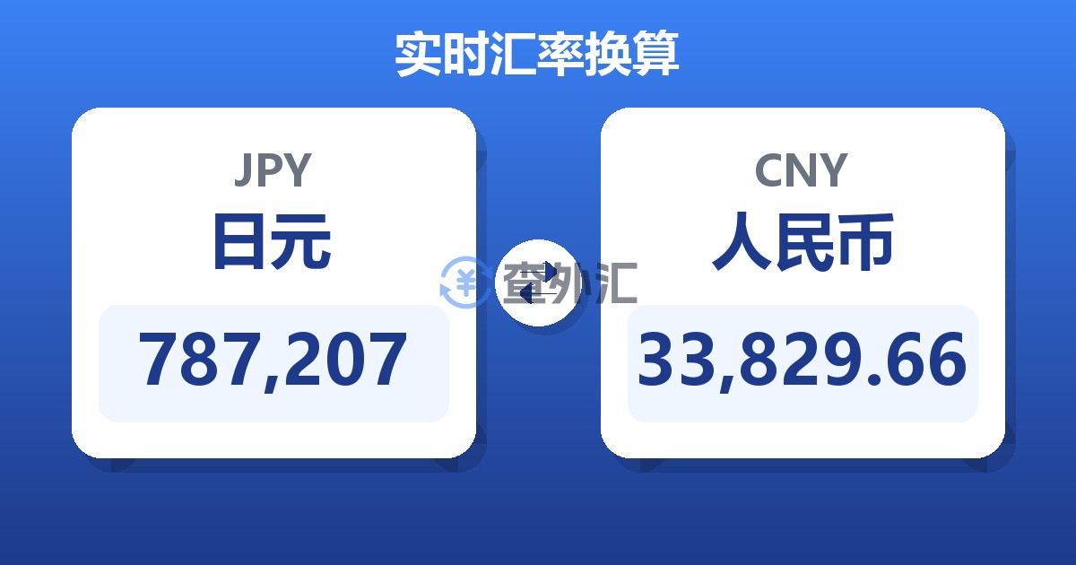 787,207日元兑人民币