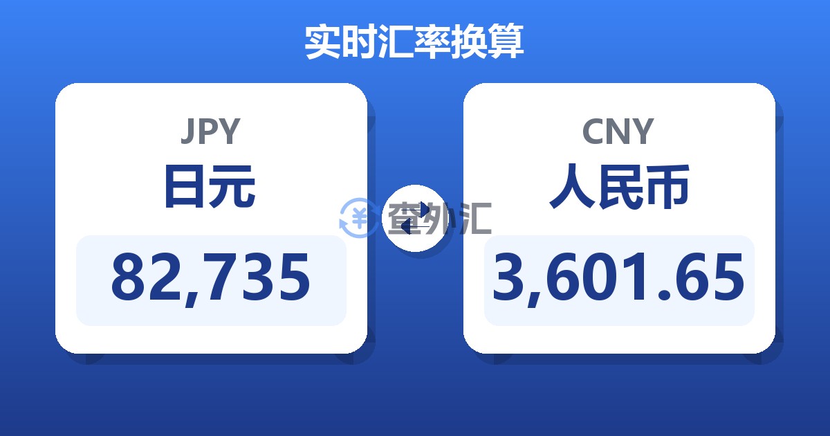 82,735日元兑人民币