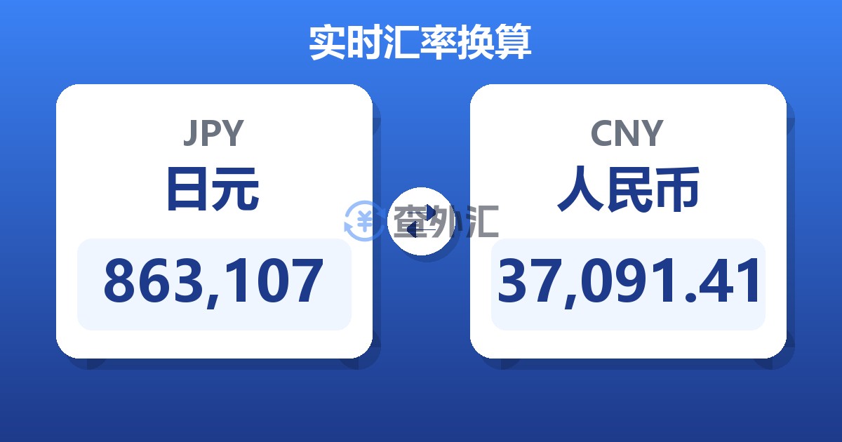 863,107日元兑人民币
