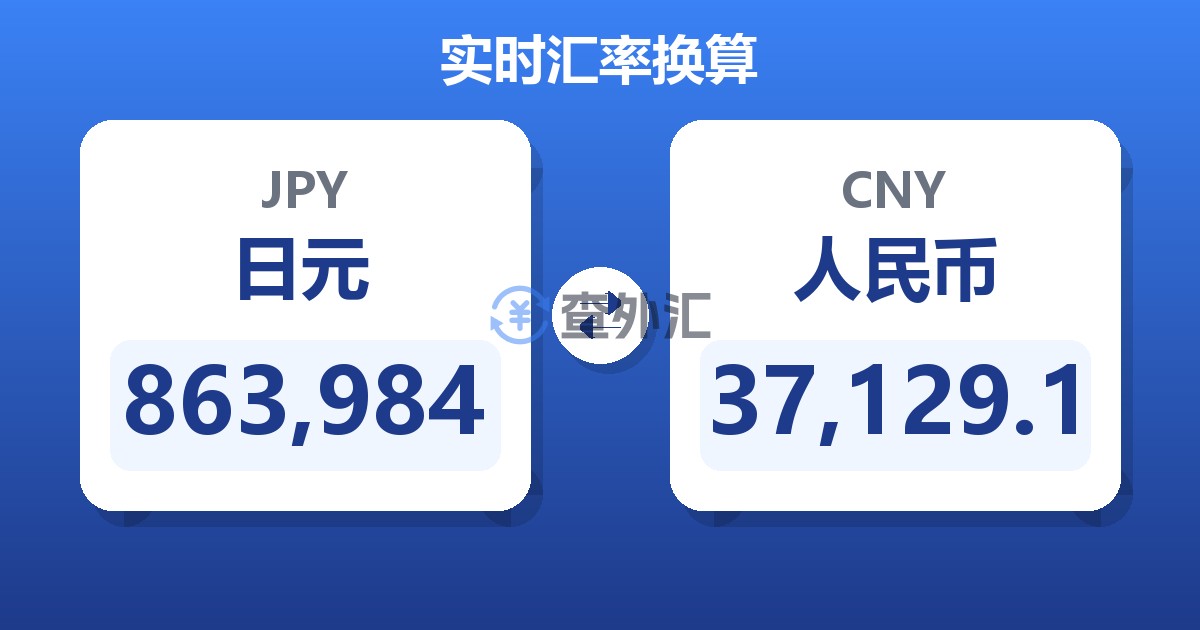 863,984日元兑人民币