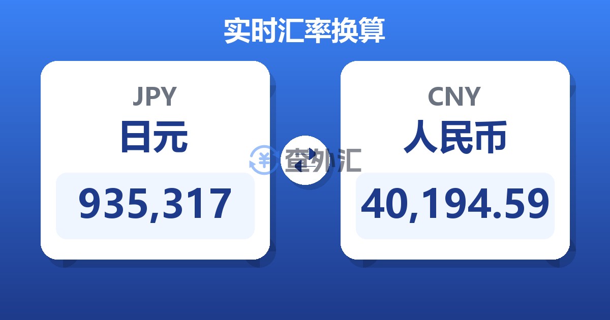 935,317日元兑人民币