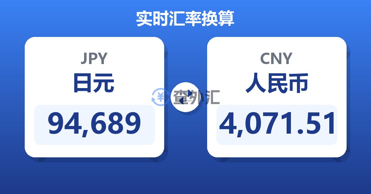 94,689日元兑人民币