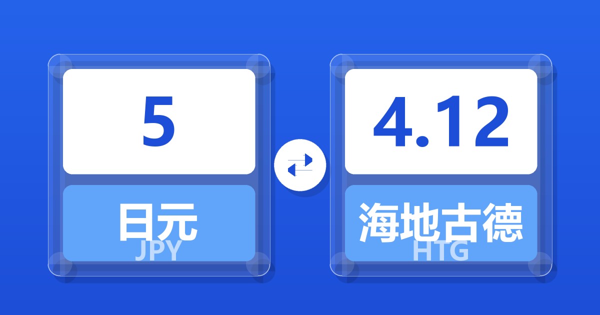 5日元兑海地古德