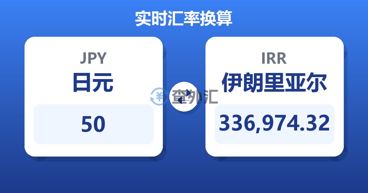 50日元兑伊朗里亚尔