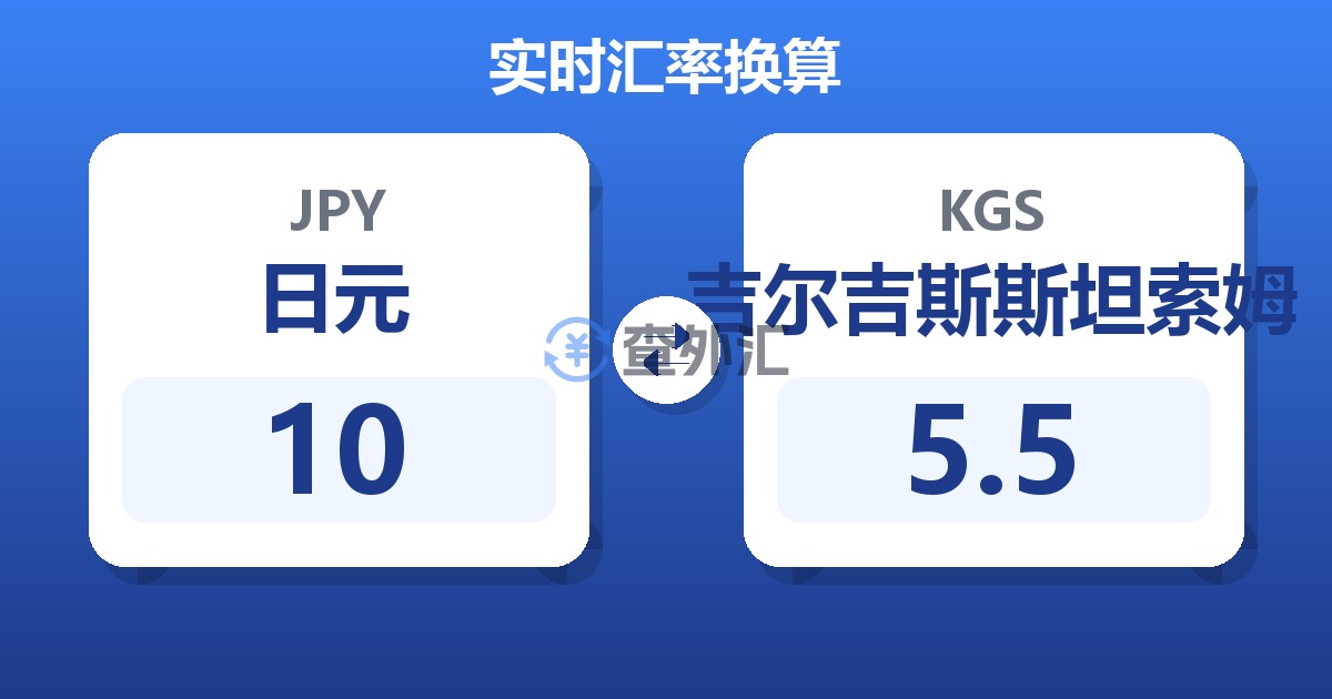 10日元兑吉尔吉斯斯坦索姆