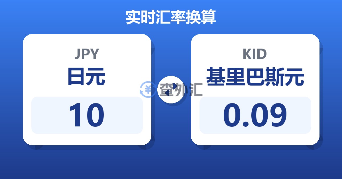 10日元兑基里巴斯元