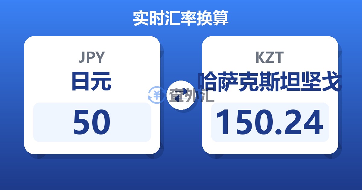 50日元兑哈萨克斯坦坚戈