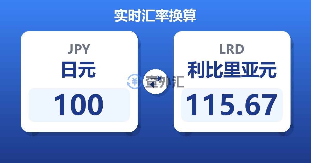 100日元兑利比里亚元