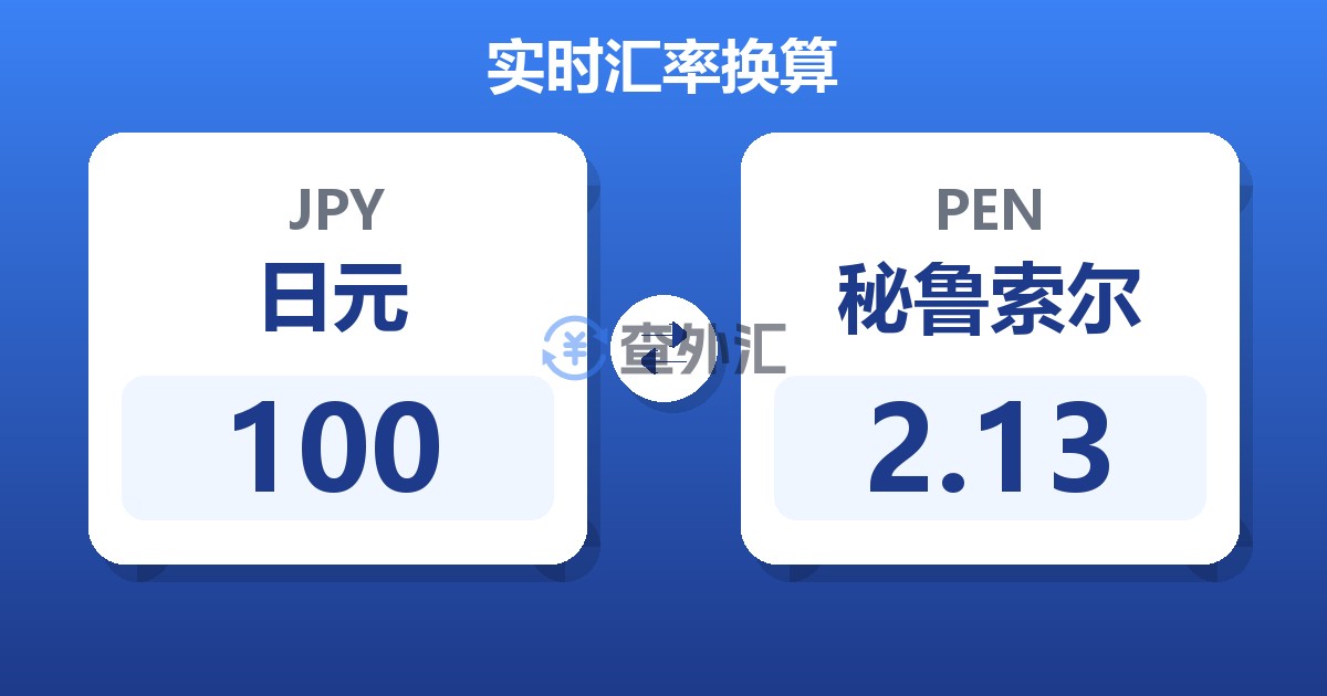 100日元兑秘鲁索尔