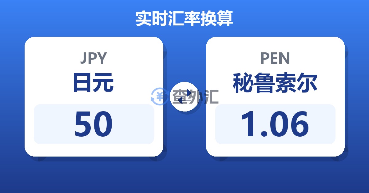 50日元兑秘鲁索尔