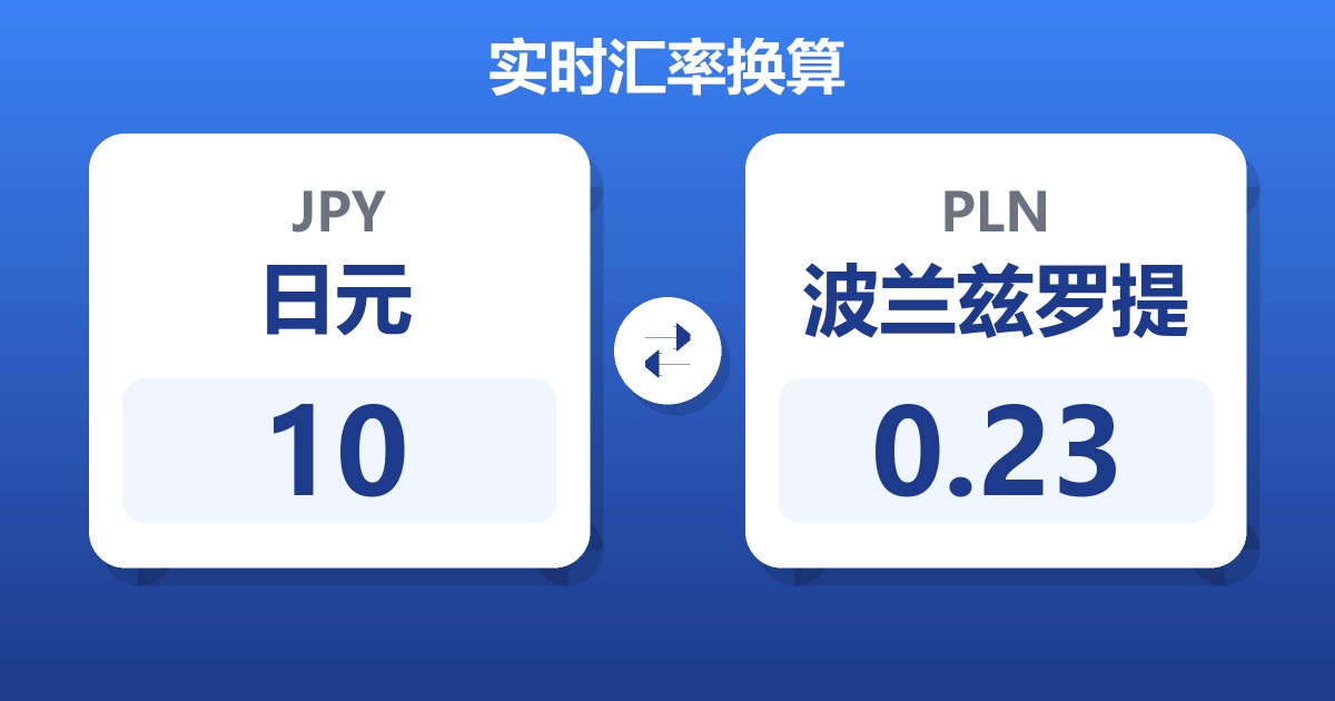 10日元兑波兰兹罗提