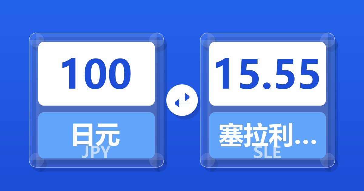 100日元兑塞拉利昂利昂
