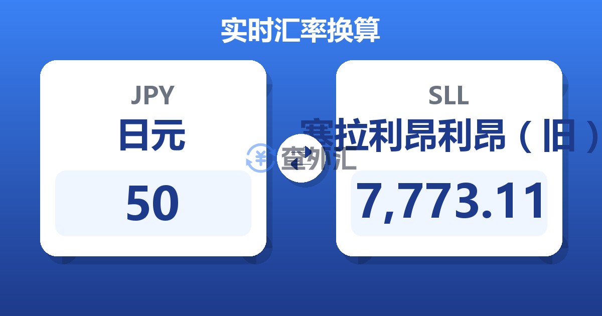 50日元兑塞拉利昂利昂（旧）