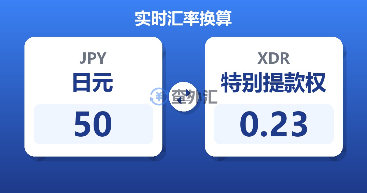 50日元兑特别提款权