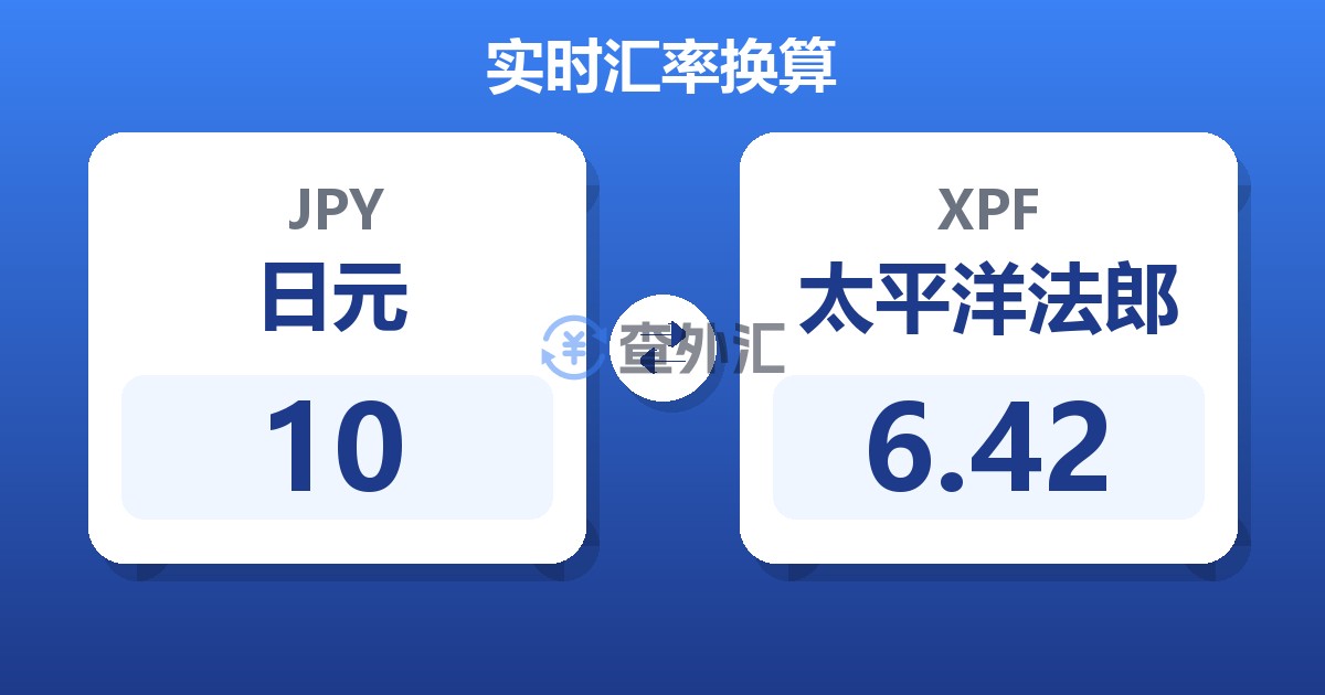 10日元兑太平洋法郎