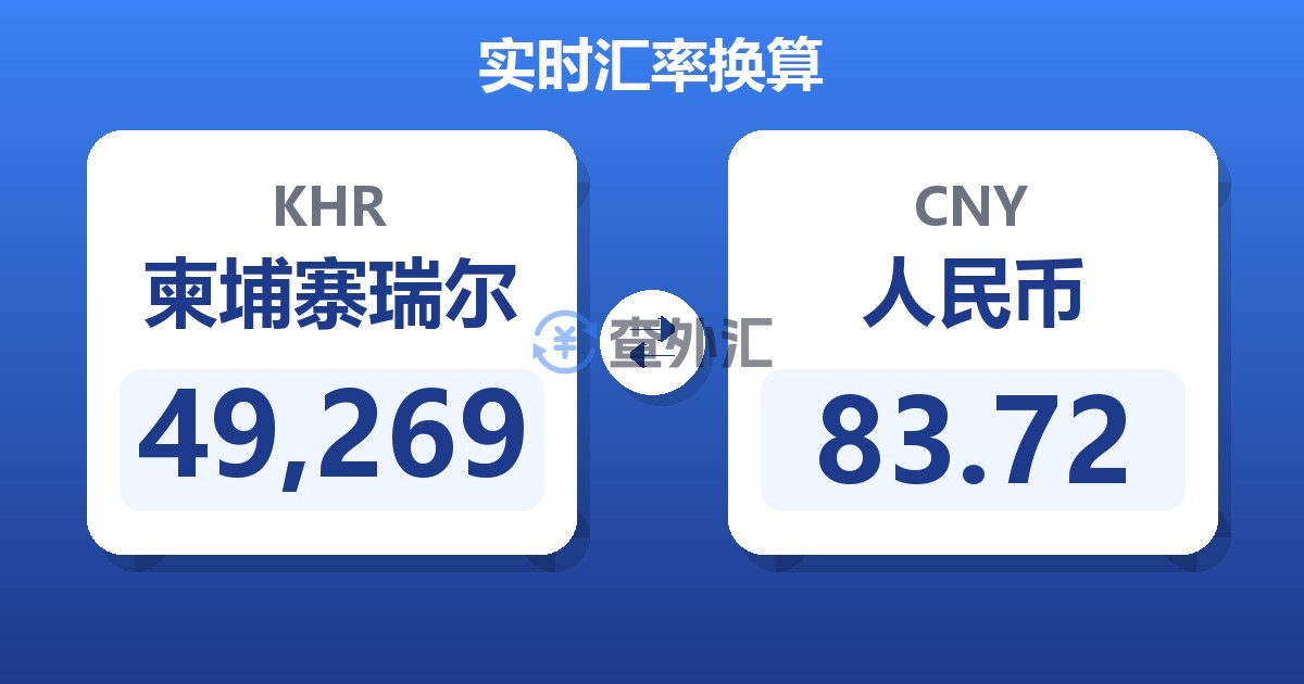 49,269柬埔寨瑞尔兑人民币