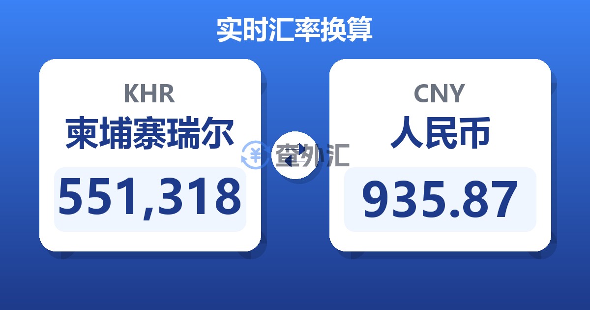 551,318柬埔寨瑞尔兑人民币