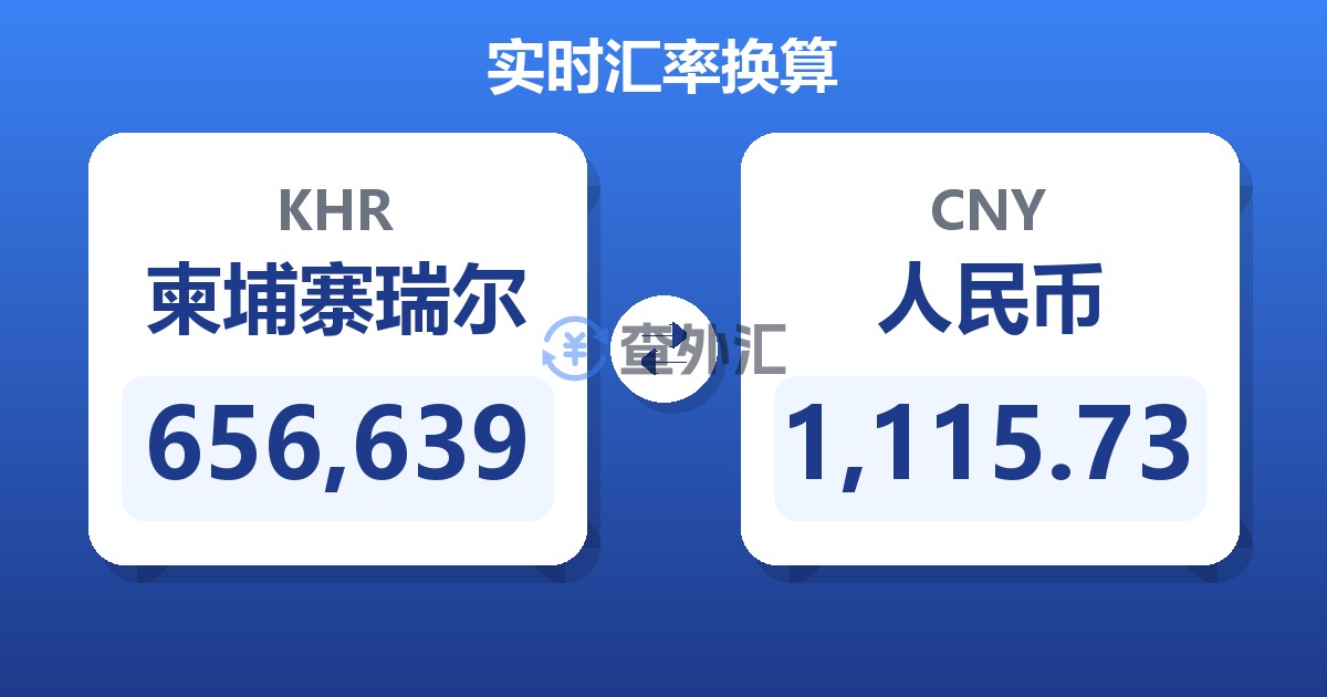656,639柬埔寨瑞尔兑人民币