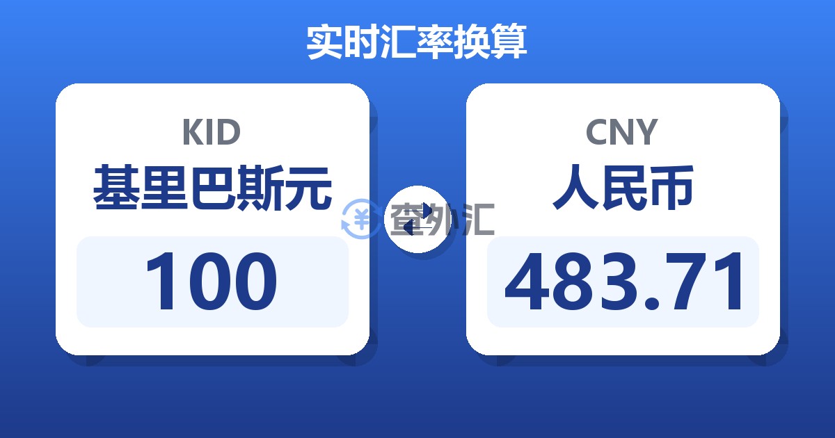 100基里巴斯元兑人民币