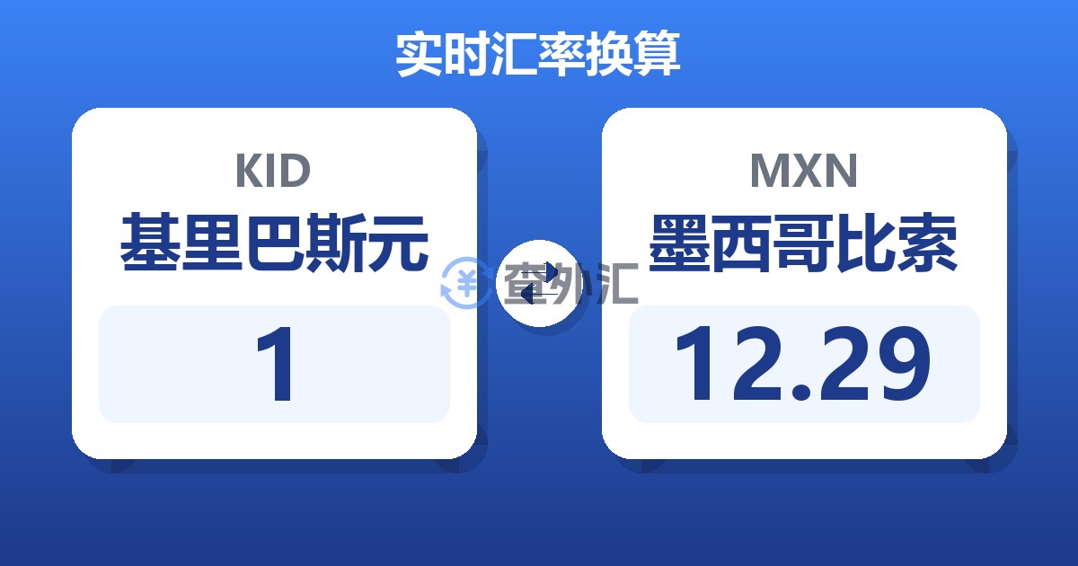 1基里巴斯元兑墨西哥比索