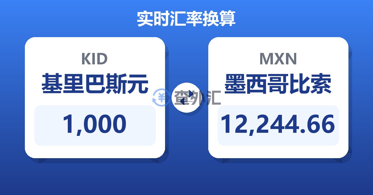 1,000基里巴斯元兑墨西哥比索