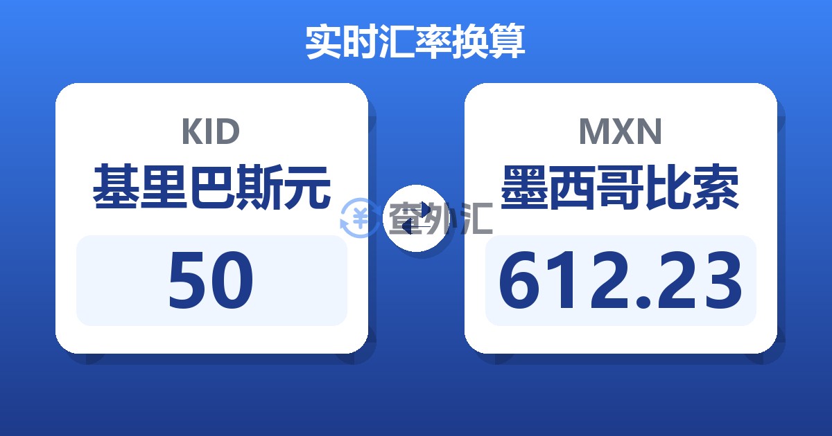 50基里巴斯元兑墨西哥比索