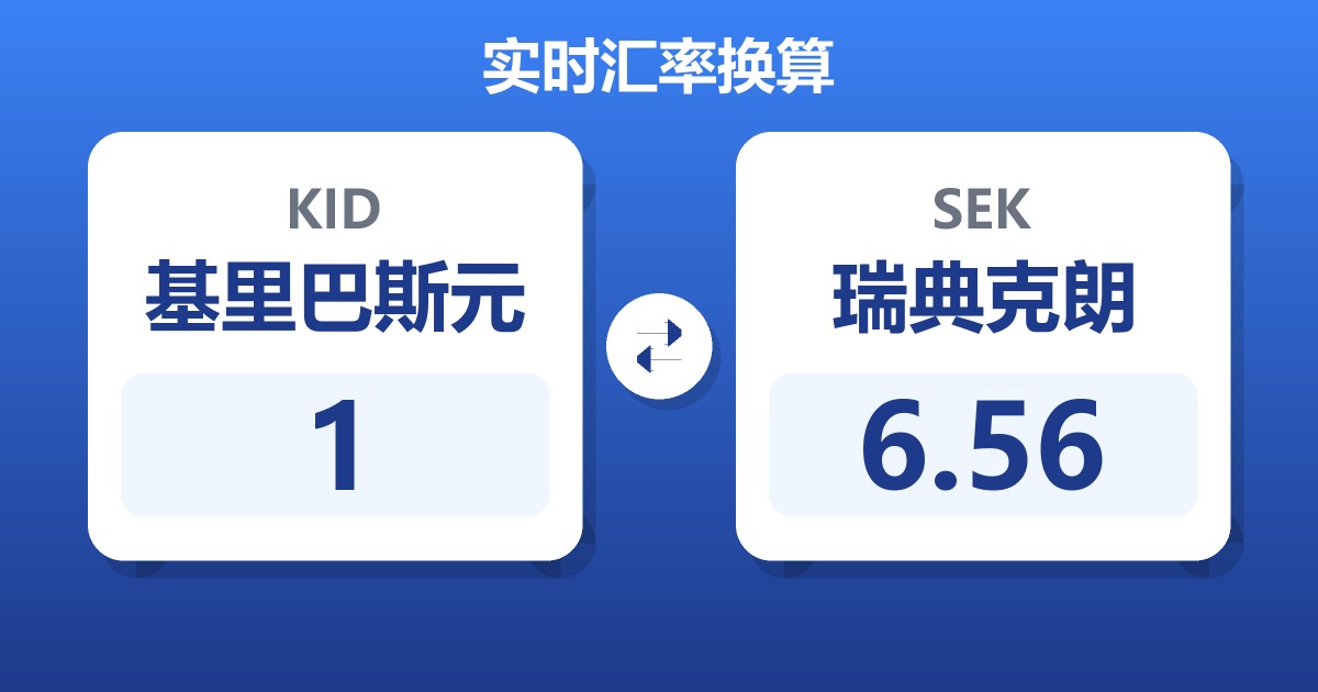 1基里巴斯元兑瑞典克朗