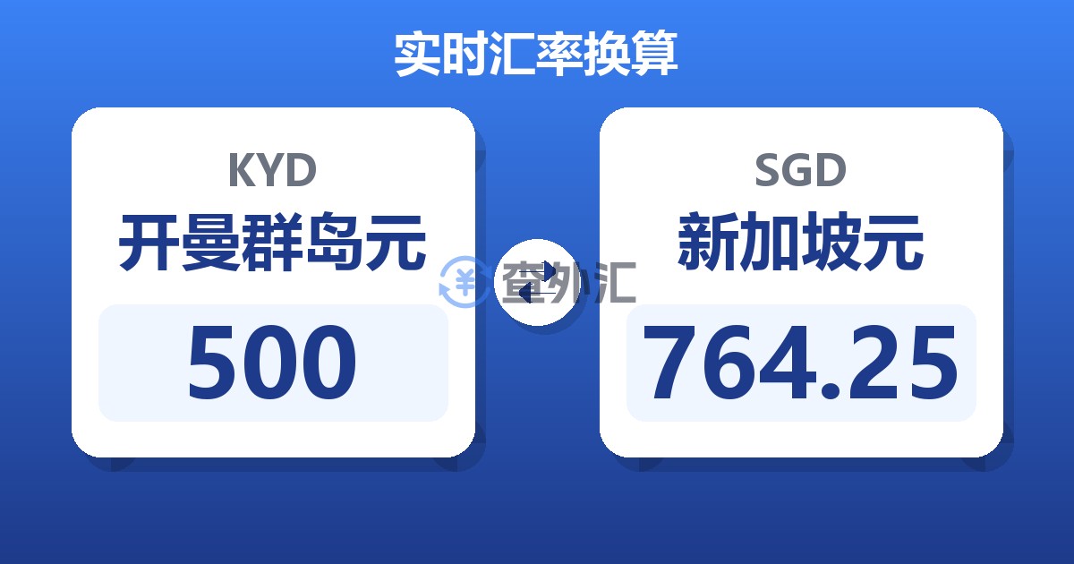 500开曼群岛元兑新加坡元