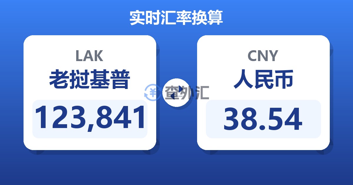 123,841老挝基普兑人民币