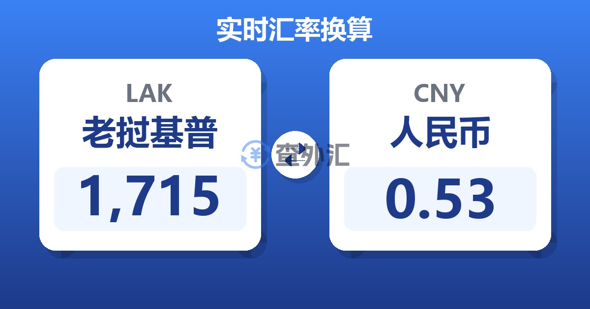 1,715老挝基普兑人民币