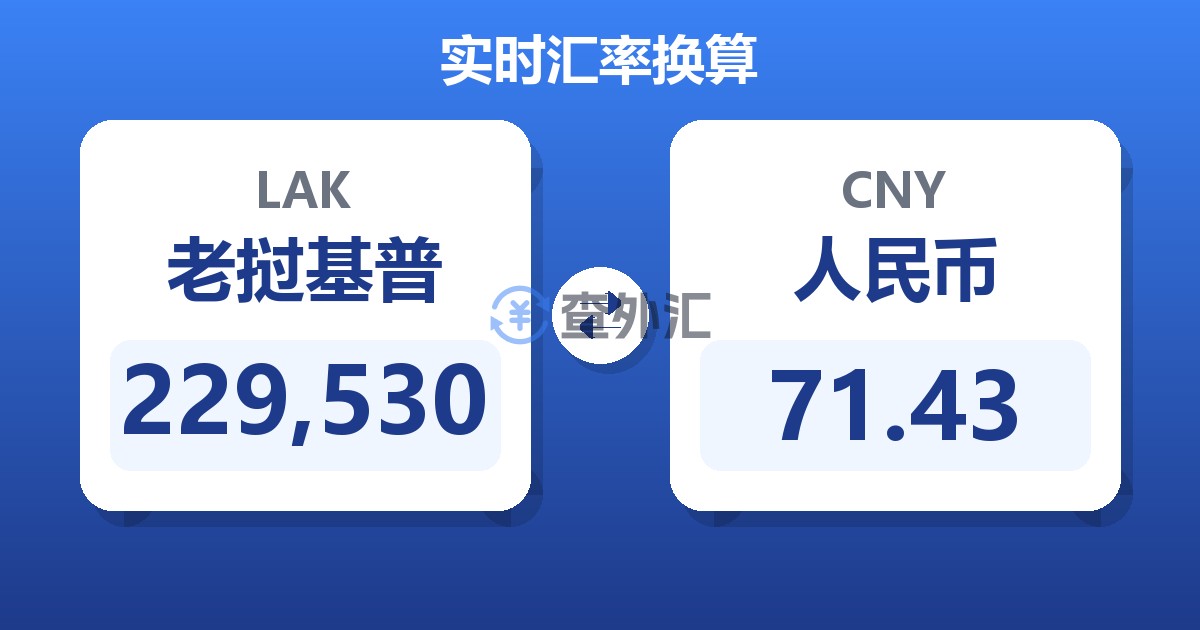 229,530老挝基普兑人民币