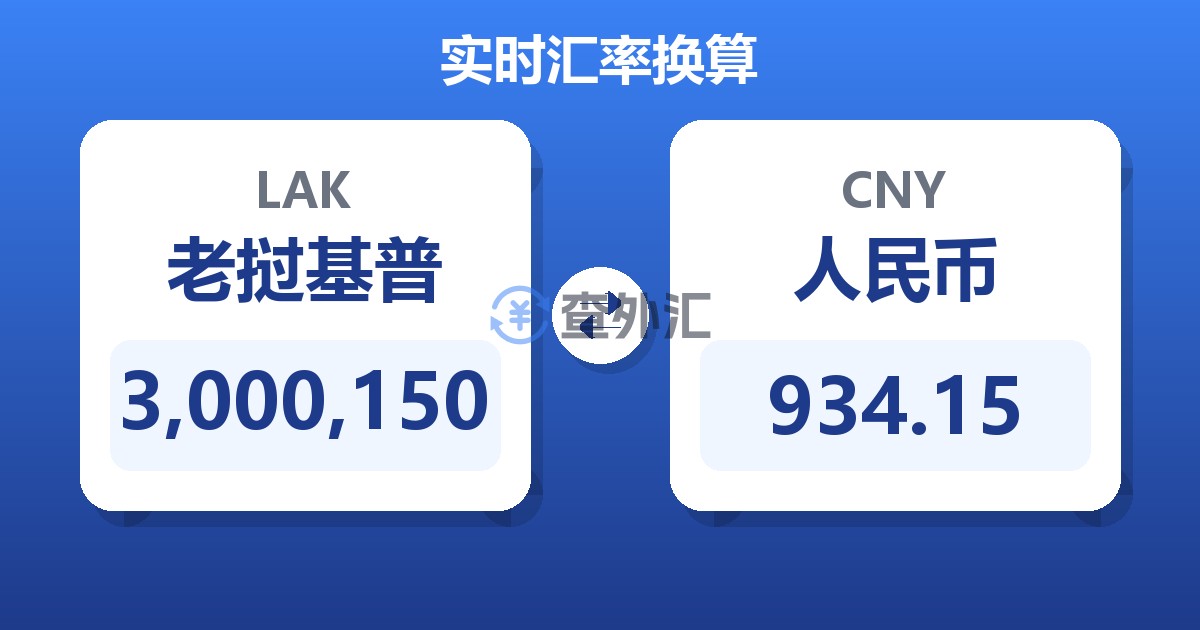 3,000,150老挝基普兑人民币