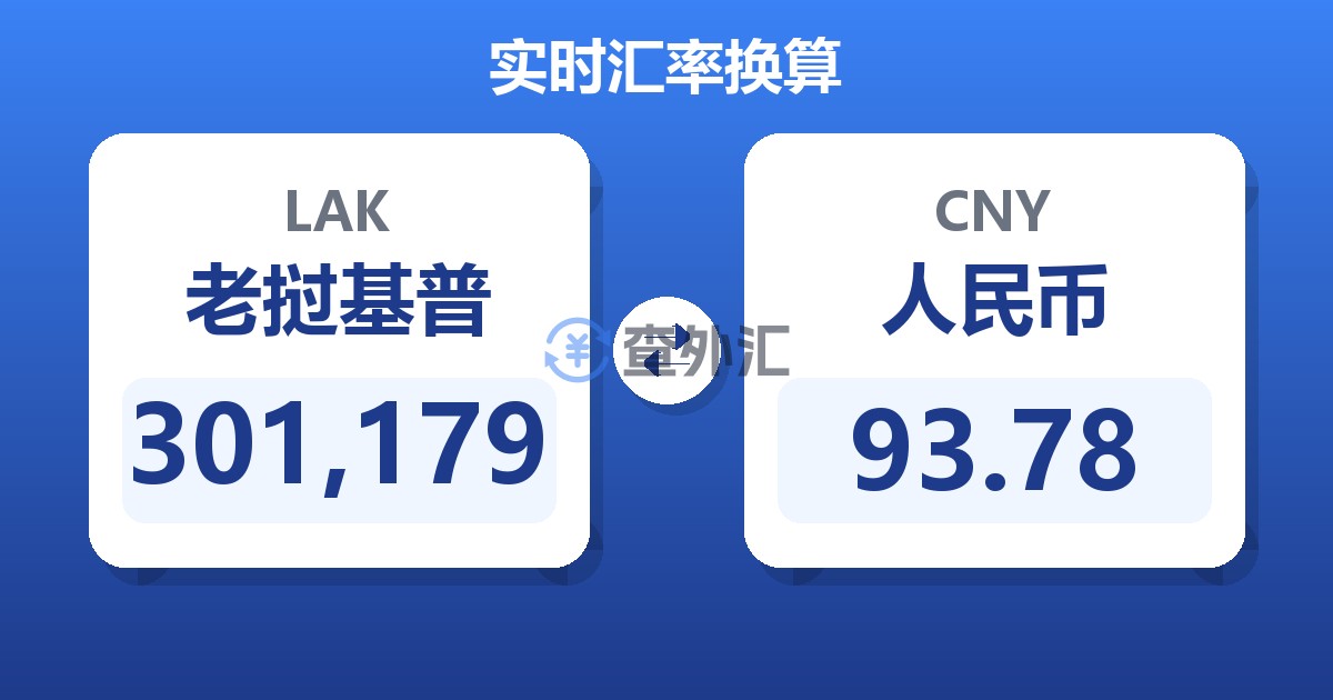 301,179老挝基普兑人民币